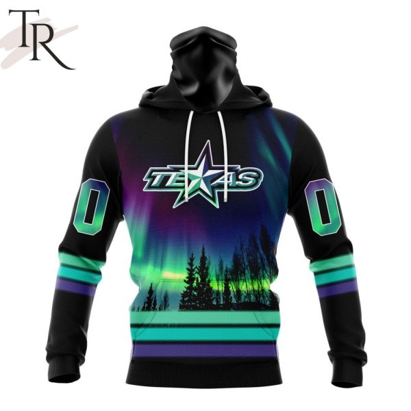 AHL Texas Stars Special Design With Northern Lights Hoodie