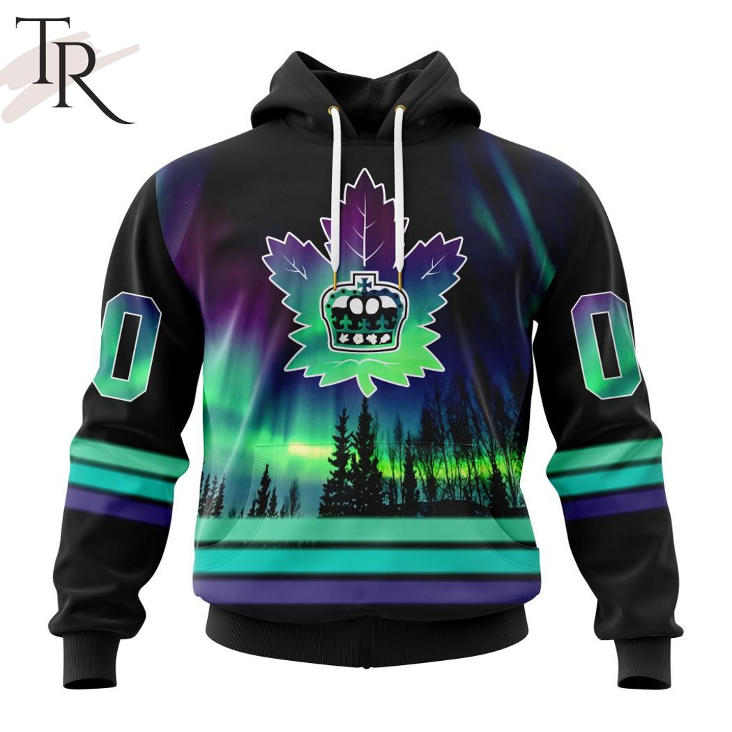 AHL Toronto Marlies Special Design With Northern Lights Hoodie