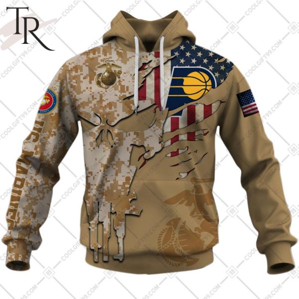 NBA Indiana Pacers Marine Corps Special Designs Hoodie
