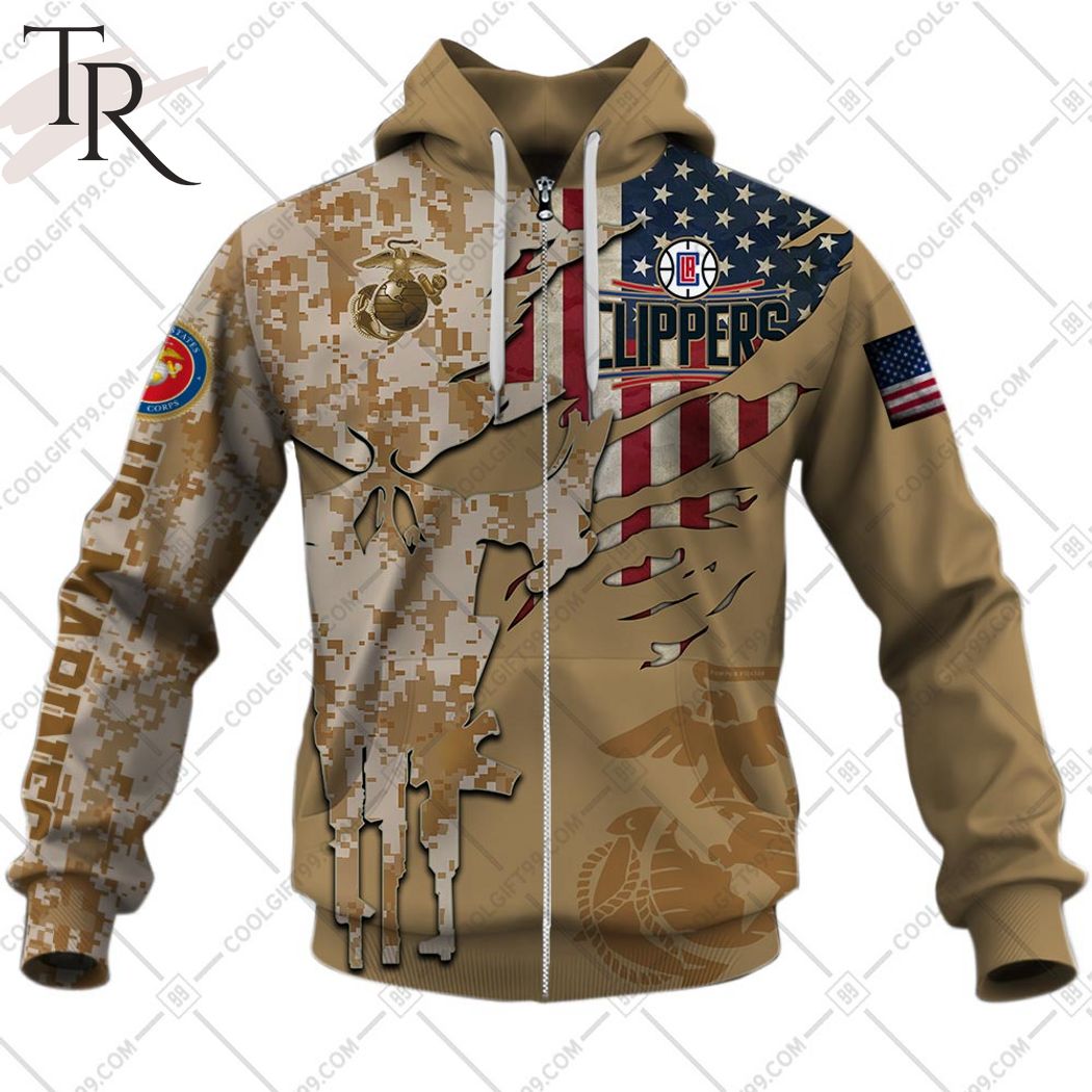 NBA Los Angeles Clippers Marine Corps Special Designs Hoodie