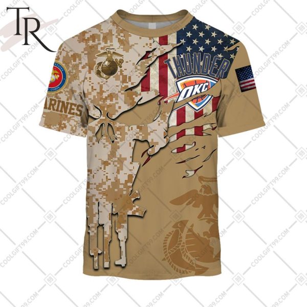 NBA Oklahoma City Thunder Marine Corps Special Designs Hoodie
