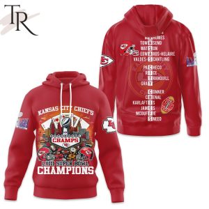 NFL Kansas City Chiefs Super Bowl LVIII Champions Red Hoodie