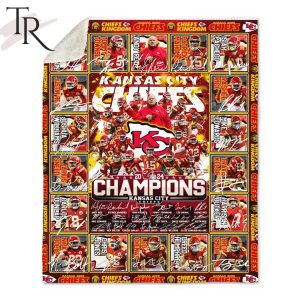 NFL Kansas City Chiefs 2024 Champions Fleece Blanket