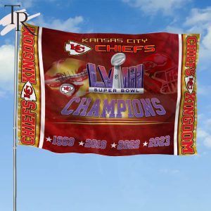 NFL Kansas City Chiefs X4 Super Bowl Champions Flag