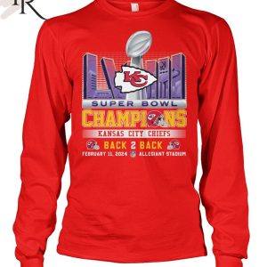 Super Bowl LVIII Champions Kansas City Chiefs Back 2 Back February 11, 2024 Allegiant Stadium T-Shirt