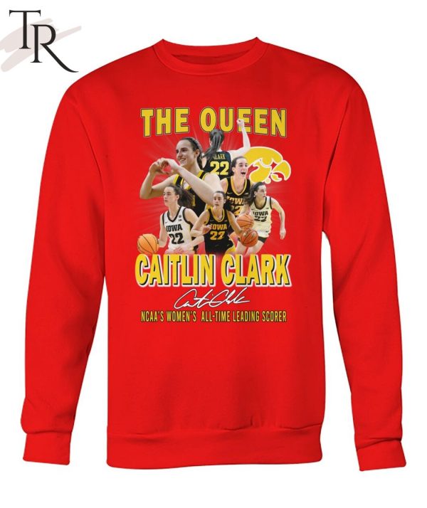 The Queen Caitlin Clark NCAA’s Women’s All-Time Leading Scorer T-Shirt