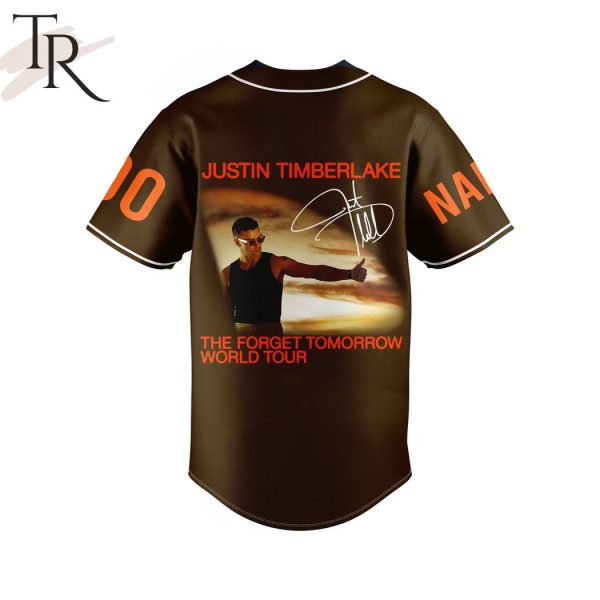 JT6 Era Justin Timberlake Forget Tomorrow World Tour Baseball Jersey