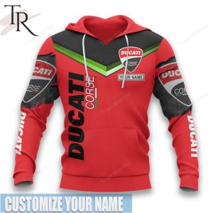 Custom Name Ducati Corse Hoodie