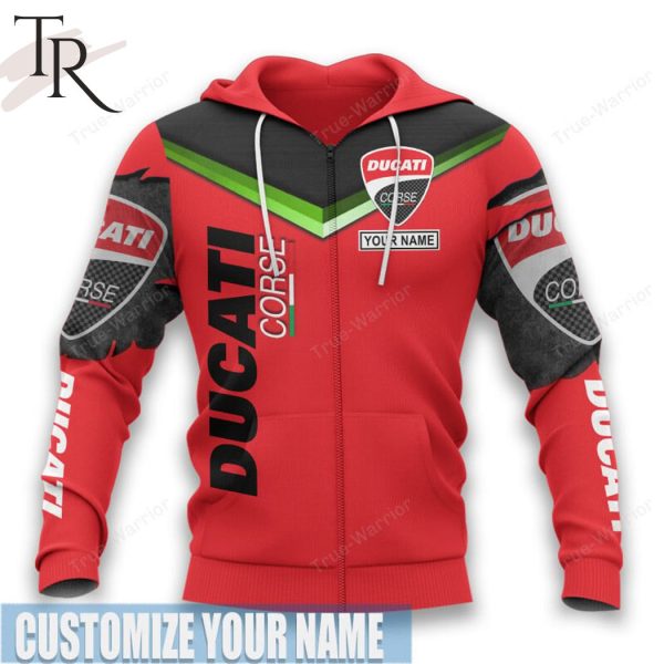 Custom Name Ducati Corse Hoodie