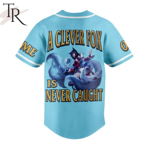 Ahri The Nine-Tailed Fox A Clever Fox Is Never Caught Custom Baseball Jersey