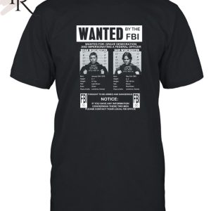 Supernatural Wanted By The FBI T-Shirt