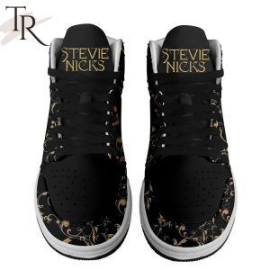 Stevie Nicks Special Black And Gold Air Jordan 1, Hightop