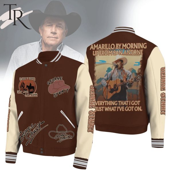 George Strait Amarillo by Morning Baseball Jacket