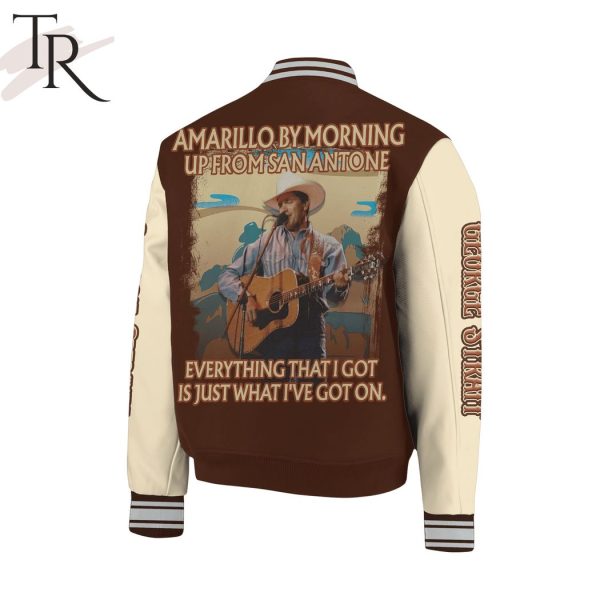 George Strait Amarillo by Morning Baseball Jacket