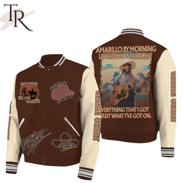 George Strait Amarillo by Morning Baseball Jacket