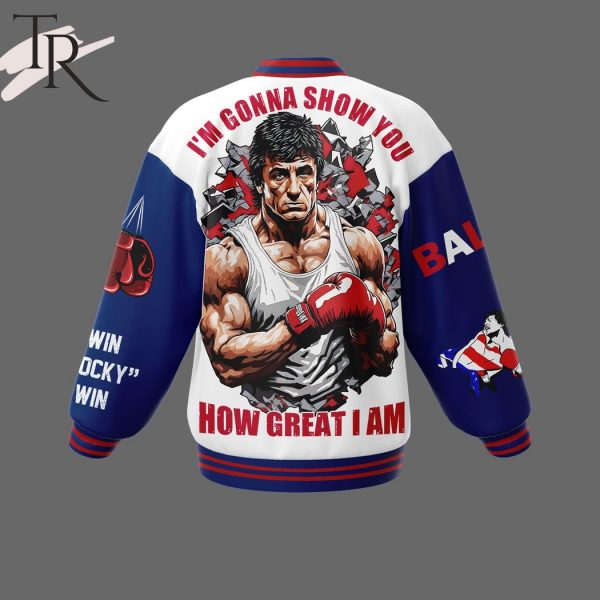 Balboa Boxing Club Rocky I’m Gonna Show You How Great I Am Baseball Jacket