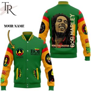 Bob Marley One Love One Heart Baseball Jacket