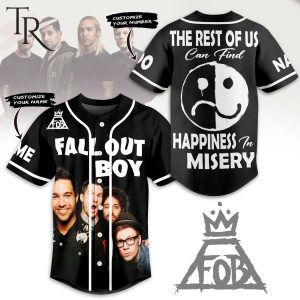 Fall Out Boy The Rest Of Us Can Find Happiness In Misery Custom Baseball Jersey