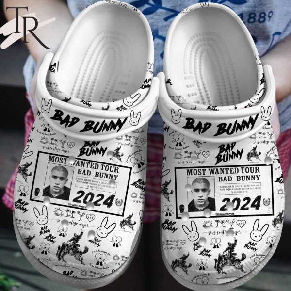 Bad Bunny Most Wanted Tour 2024 Crocs