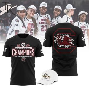 South Carolina Gamecocks 2024 SEC Women’s Basketball Regular Season Champions Locker Room T-Shirt