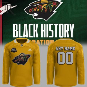Limited Black History Minnesota Wild Hockey Team Hockey Jersey