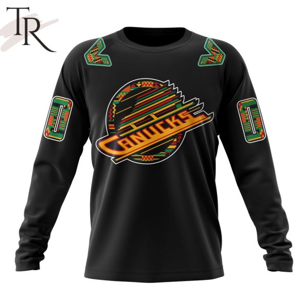 NHL Vancouver Canucks Special Black Excellence Design Hoodie