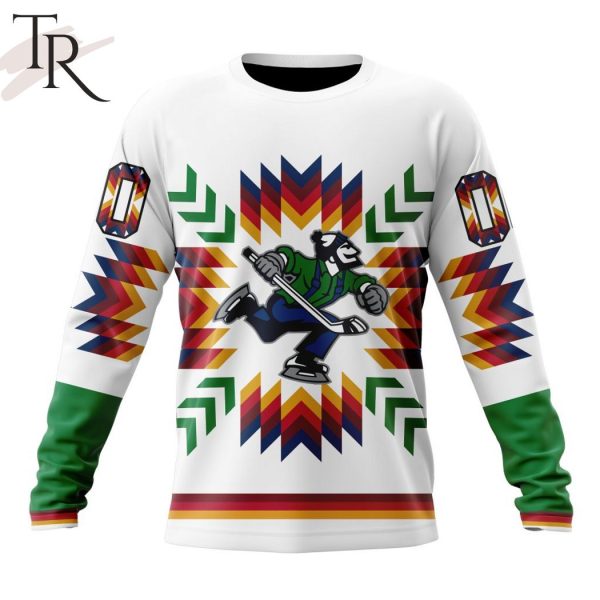 AHL Abbotsford Canucks Special Design With Native Pattern Hoodie