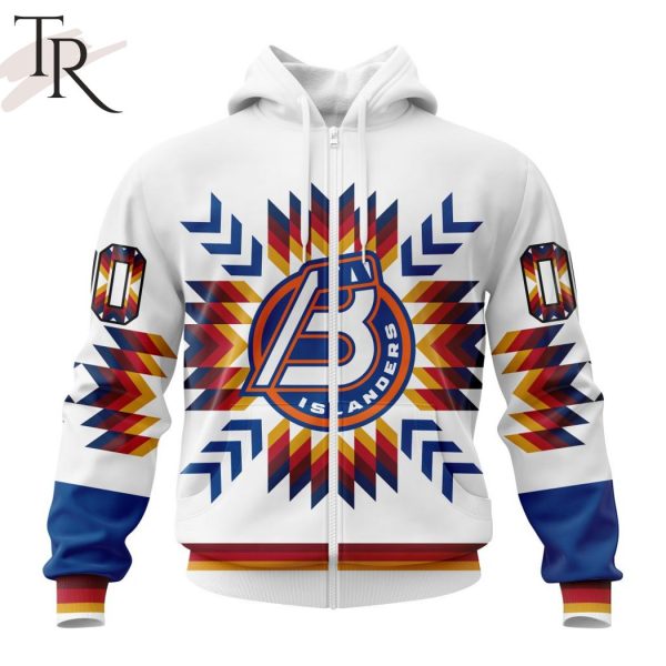 AHL Bridgeport Islanders Special Design With Native Pattern Hoodie