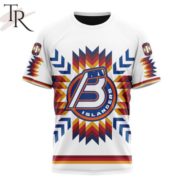 AHL Bridgeport Islanders Special Design With Native Pattern Hoodie