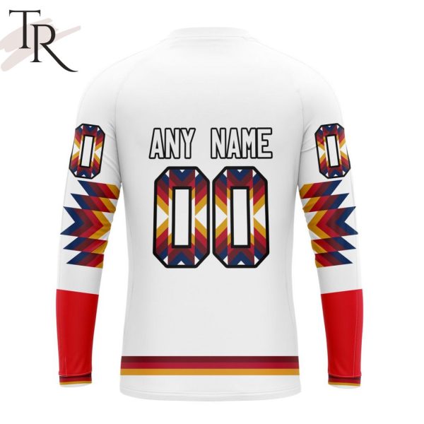 AHL Calgary Wranglers Special Design With Native Pattern Hoodie