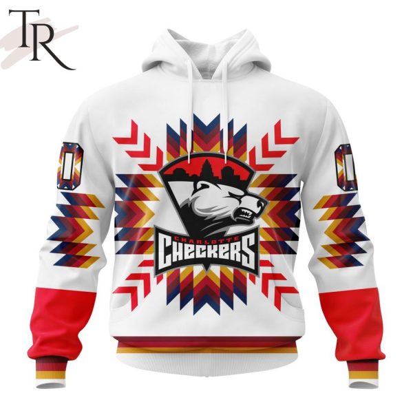AHL Charlotte Checkers Special Design With Native Pattern Hoodie