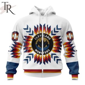 AHL Cleveland Monsters Special Design With Native Pattern Hoodie