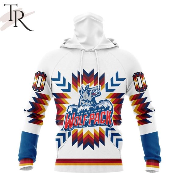 AHL Hartford Wolf Pack Special Design With Native Pattern Hoodie