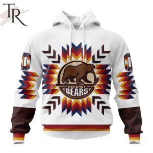 AHL Hershey Bears Special Design With Native Pattern Hoodie