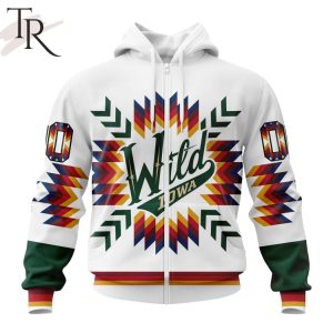 AHL Iowa Wild Special Design With Native Pattern Hoodie