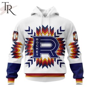 AHL Laval Rocket Special Design With Native Pattern Hoodie