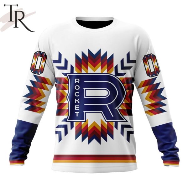 AHL Laval Rocket Special Design With Native Pattern Hoodie