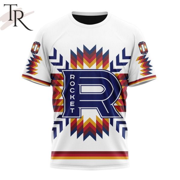 AHL Laval Rocket Special Design With Native Pattern Hoodie