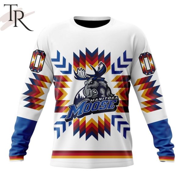 AHL Manitoba Moose Special Design With Native Pattern Hoodie