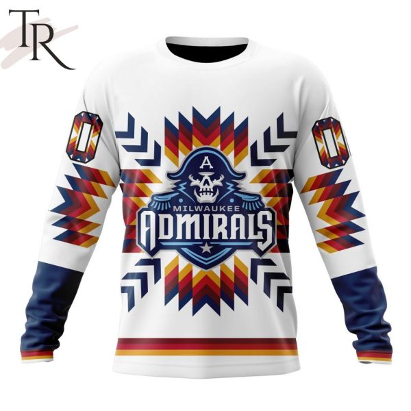 AHL Milwaukee Admirals Special Design With Native Pattern Hoodie