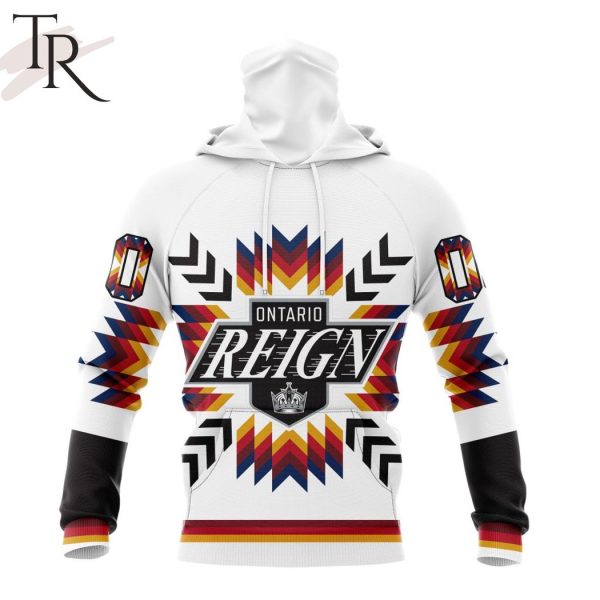 AHL Ontario Reign Special Design With Native Pattern Hoodie