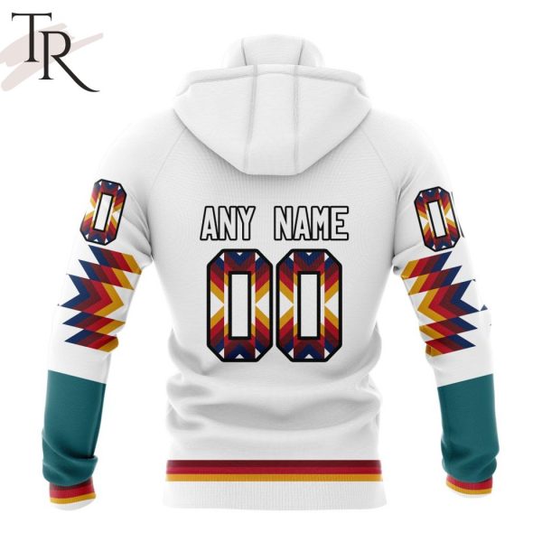 AHL San Jose Barracuda Special Design With Native Pattern Hoodie