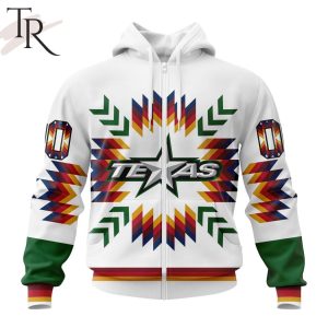 AHL Texas Stars Special Design With Native Pattern Hoodie