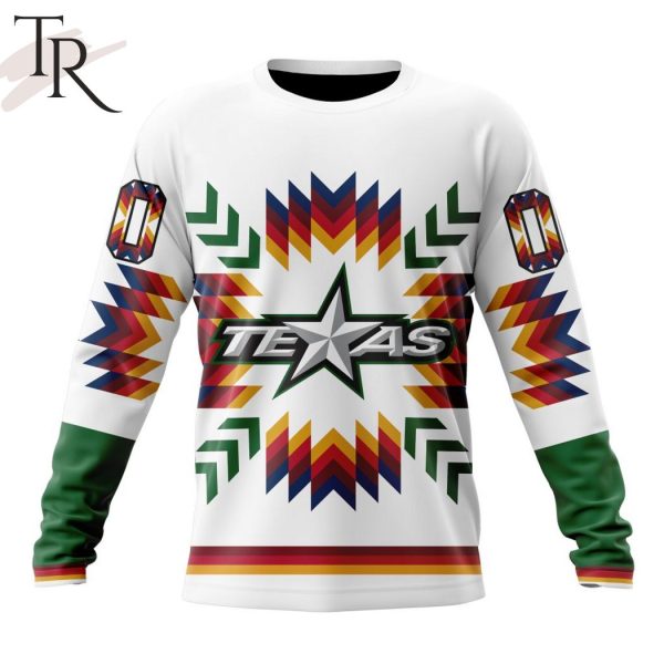 AHL Texas Stars Special Design With Native Pattern Hoodie