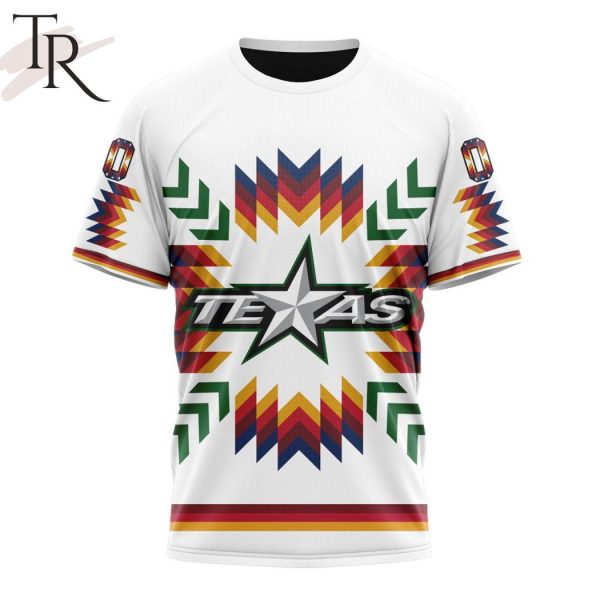 AHL Texas Stars Special Design With Native Pattern Hoodie