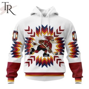 AHL Tucson Roadrunners Special Design With Native Pattern Hoodie