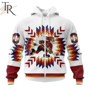 AHL Tucson Roadrunners Special Design With Native Pattern Hoodie