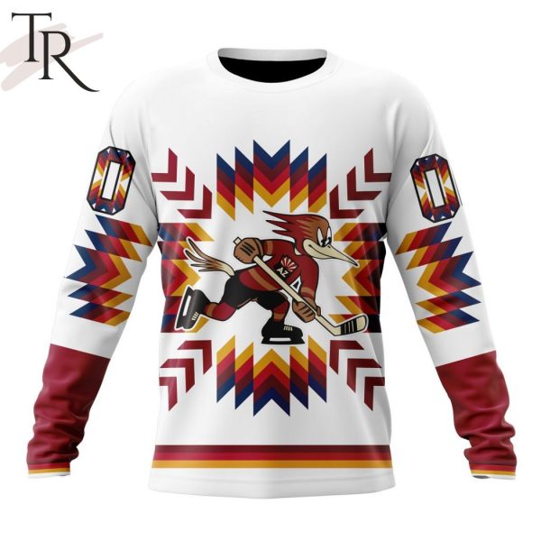 AHL Tucson Roadrunners Special Design With Native Pattern Hoodie