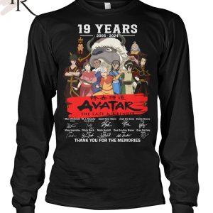 19 Years 2005 – 2024 Avatar The Last Airbender Thank You For The Memories T-Shirt