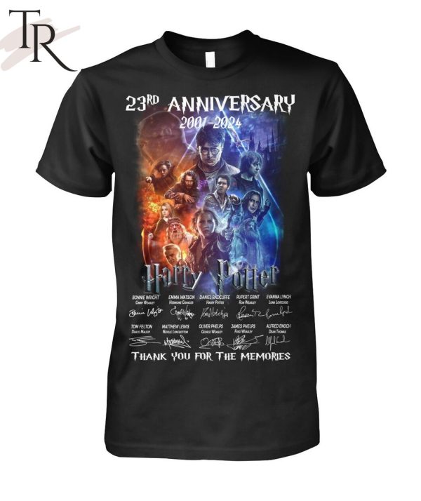 23rd Anniversary 2001 – 2024 Harry Potter Thank You For The Memories T-Shirt
